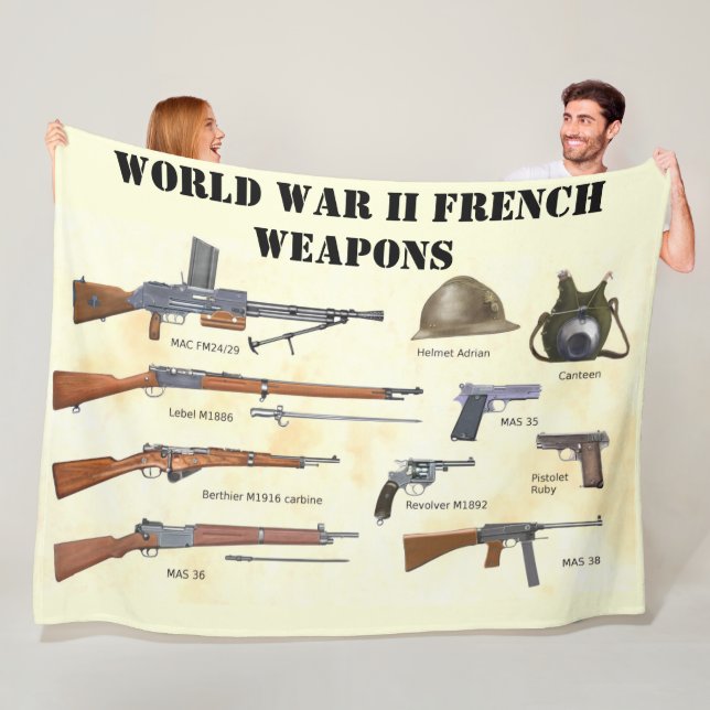 COUVERTURE POLAIRE ARMES FRANÇAISES DE LA SECONDE GUERRE MONDIALE (En situation)