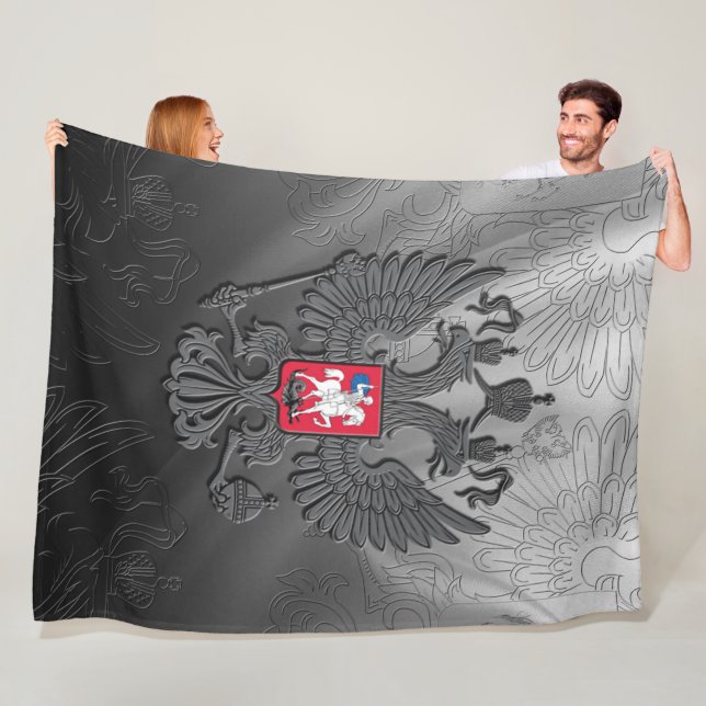 Couverture Polaire Armoiries de la Russie (En situation)