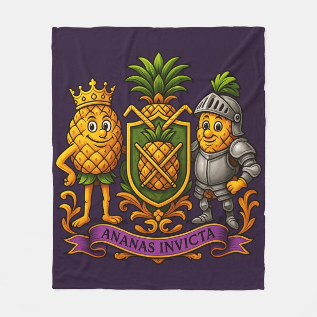Couverture Polaire Armoiries de l'empire des ananas (Devant)