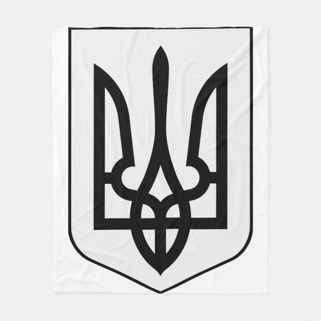 Couverture Polaire Armoiries de l'Ukraine (Devant)