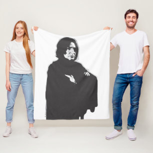 Couverture Polaire Armoiries de Snape Severus croisées B-W