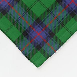 Couverture Polaire Armstrong Family Tartan Plaid Motif