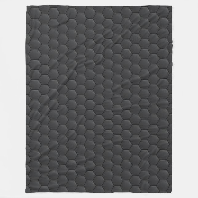 Couverture Polaire armure noire (Devant)