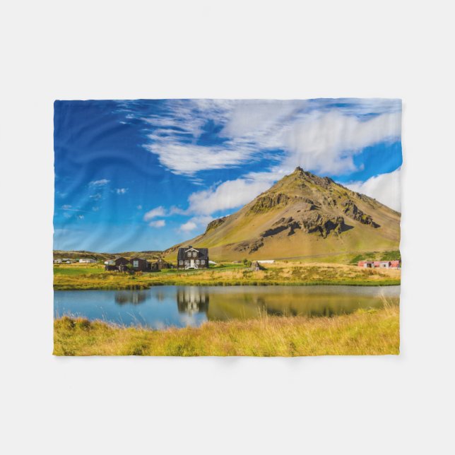 Couverture Polaire Arnarstapi Amtmansshus Et Le Mont Stapafell, Islan (Devant (Horizontal))