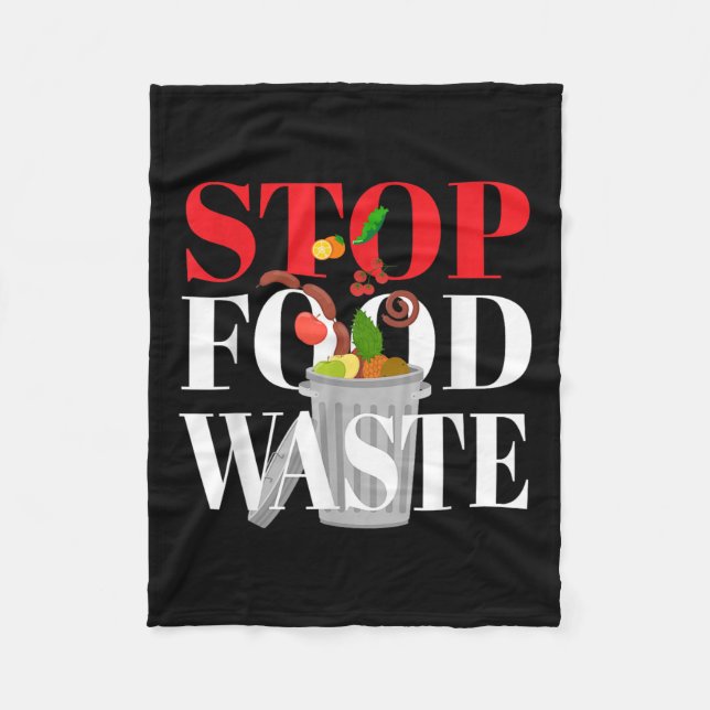Couverture Polaire Arrêter les déchets alimentaires I Déchets aliment (Devant)