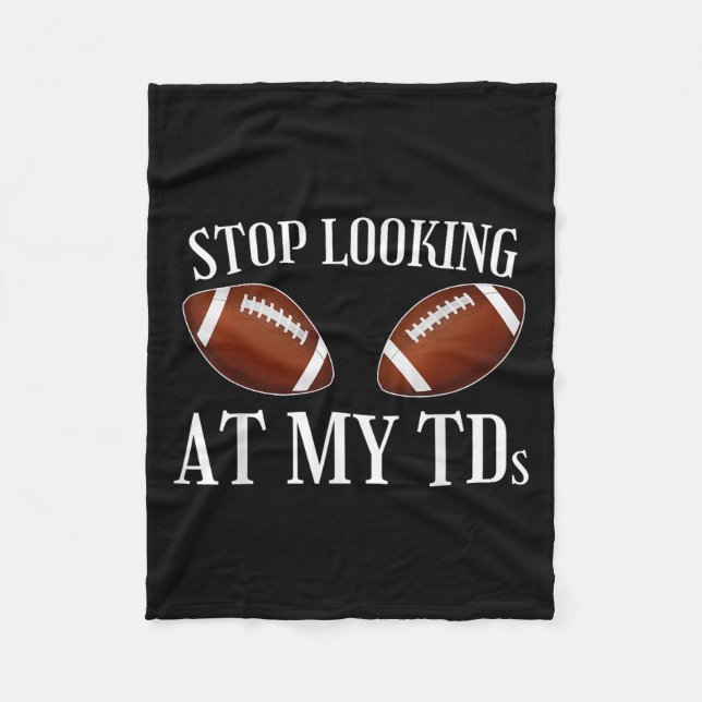 Couverture Polaire Arrêtez De Regarder Mon Tds Funny Gros Implants Fo (Devant)