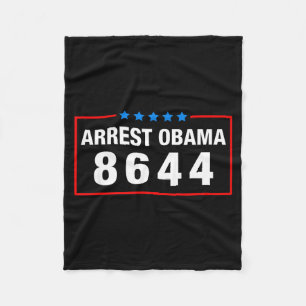 Couverture Polaire Arrêtez Obama 2025 Vintage 8644 Drapeau Américain 