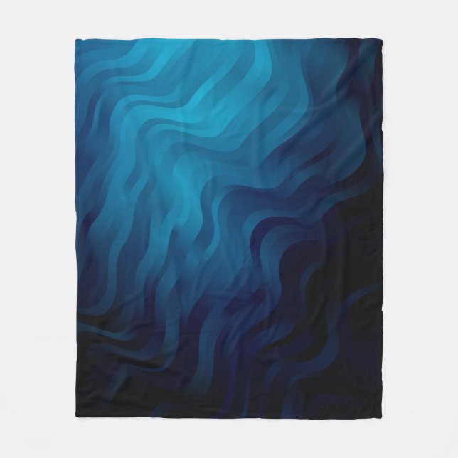 Couverture Polaire Arrière - plan BLEU foncé avec lignes. Illustratio (Devant)