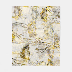 Couverture Polaire arrière - plan d'aquarelle Abstraite : dandelion,