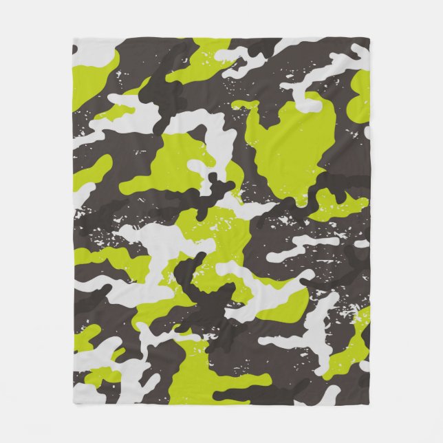 Couverture Polaire Arrière - plan de camouflage sans couture. Camoufl (Devant)