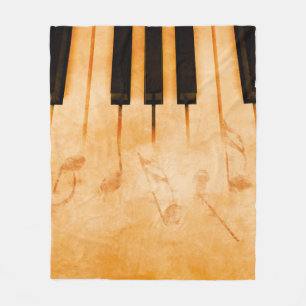Couverture Polaire arrière - plan de musique Abstraite - Clavier et m