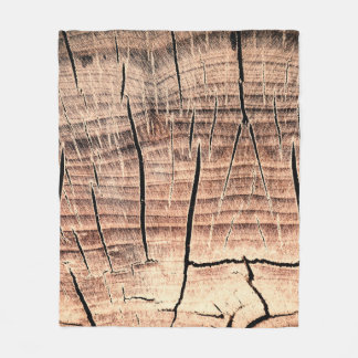 Couverture Polaire arrière - plan d'un stumpabstract en bois, âge, vi