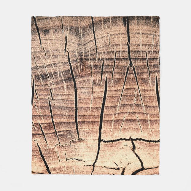 Couverture Polaire arrière - plan d'un stumpabstract en bois, âge, vi (Devant)