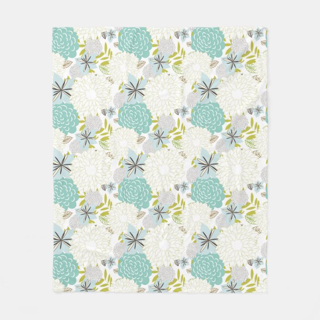 Couverture Polaire Arrière - plan floral (Devant)
