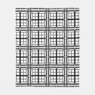 Couverture Polaire arrière - plan motif abstrait géométrique 3D gris.