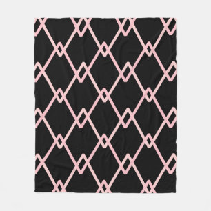 Couverture Polaire Arrière - plan motif rayé zigzag coloré. Illusion