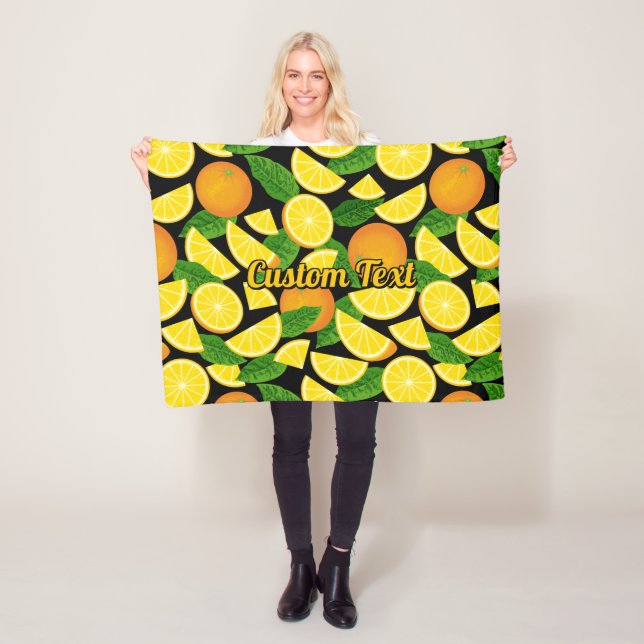 Couverture Polaire Arrière - plan orange (En situation)