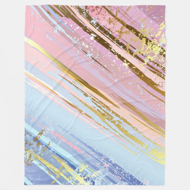 Couverture Polaire Arrière - plan rose texturé (Devant)