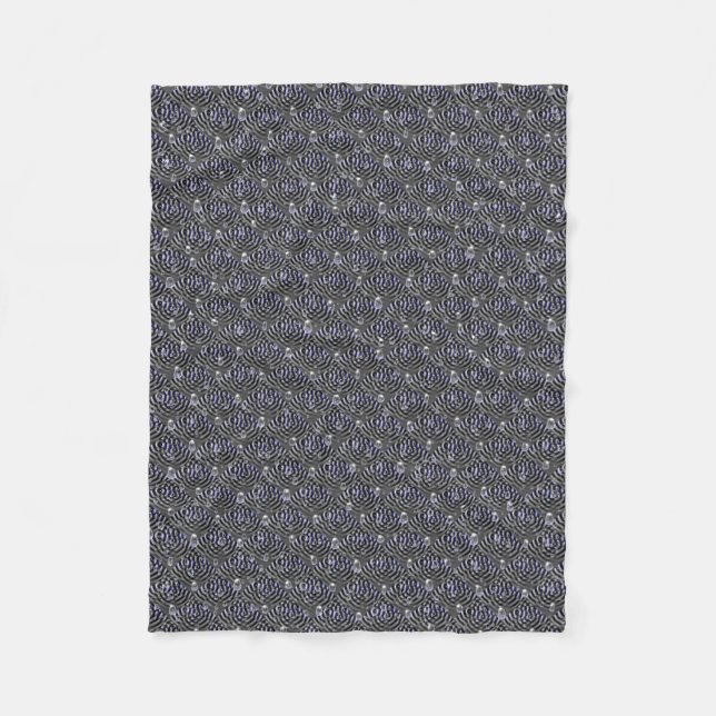 Couverture Polaire Arrosage sur métal gris bleu (Devant)