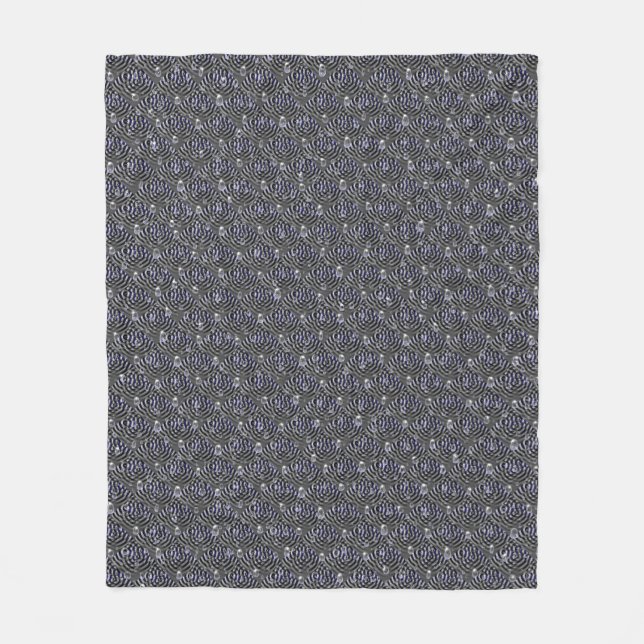 Couverture Polaire Arrosage sur métal gris bleu (Devant)