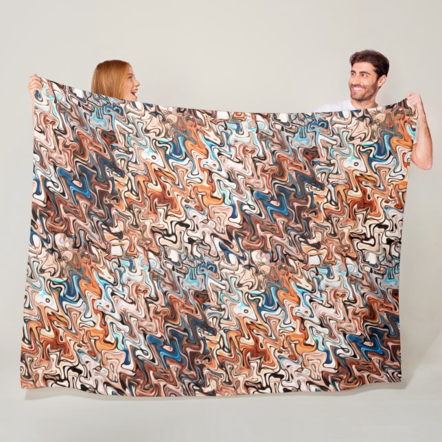 Couverture Polaire Art Abstrait (En situation)