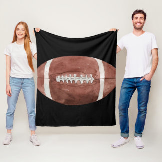 Couverture Polaire Art aquarelle de football américain vintage