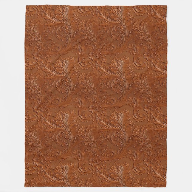 Couverture Polaire Art Brown occidental (Devant)