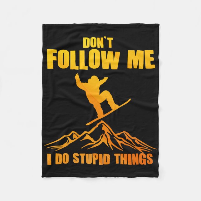 Couverture Polaire Art cool Snowboard Pour Hommes Femmes Snowboard Sn (Devant)