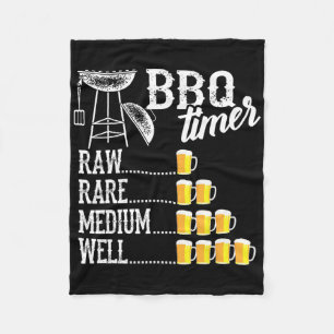 Couverture Polaire Art de BBQ drôle pour hommes femmes grillant de la