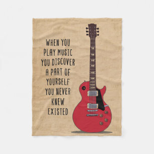 Couverture Polaire Art de la musique lorsque vous jouez de la musique