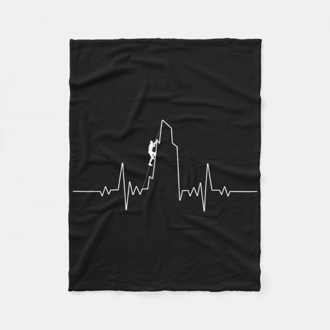 Couverture Polaire Art de l'escalade de roche cool pour hommes femmes (Devant)