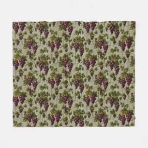 Couverture Polaire Art de vigne rustique de campagne français de vign