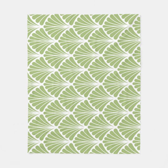 Couverture Polaire Art déco géométrique, motif transparent (Devant)