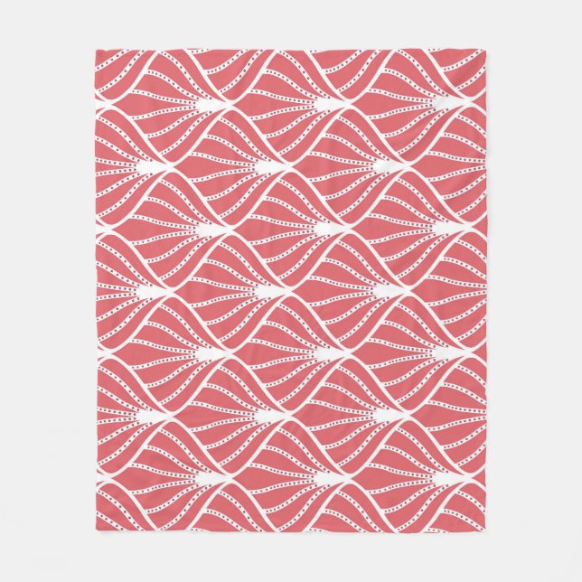 Couverture Polaire Art Déco, motif sans couture géométrique. (Devant)