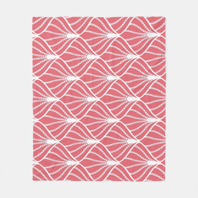Couverture Polaire Art Déco, motif sans couture géométrique. (Devant)