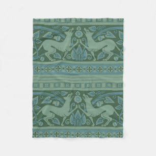 Couverture Polaire Art Déco Nouveau Chien Nature Motif animal