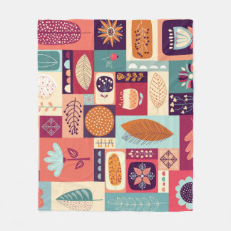 Couverture Polaire Art Décoratif Vintage Autumnal