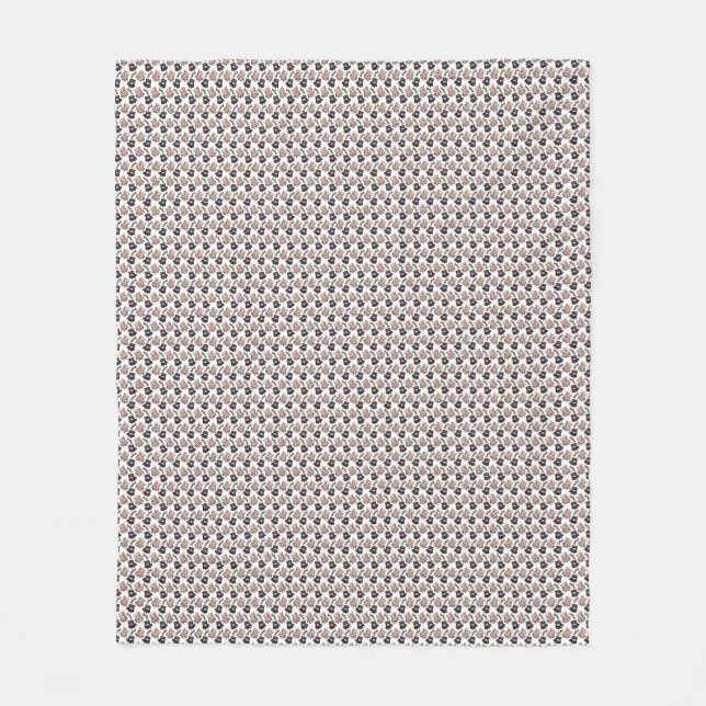 Couverture Polaire Art du chat | Motif de chat mignon Arrière - plan  (Devant)