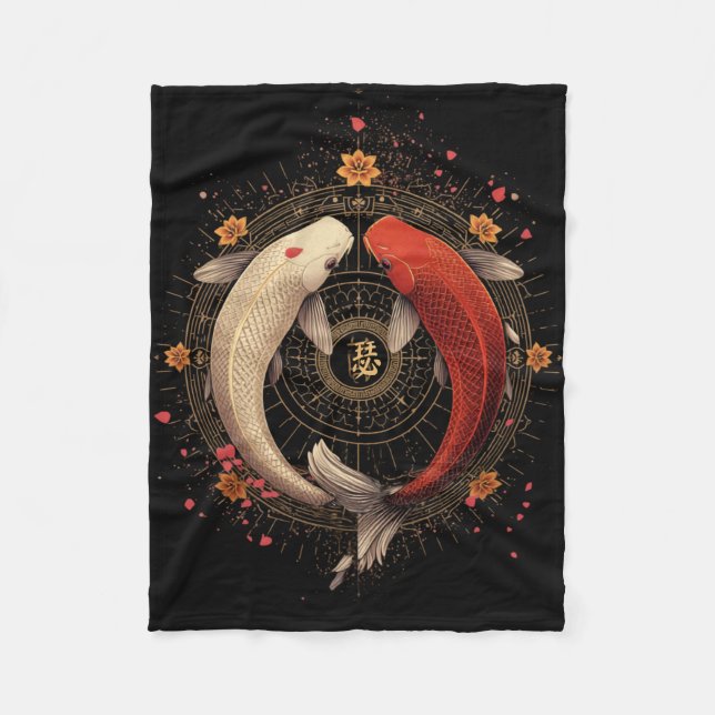 Couverture Polaire Art Feng Shui Zen Japonais (Devant)