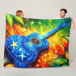 Couverture Polaire Art guitare