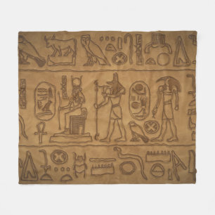 Couverture Polaire Art Hiéroglyphique égyptien
