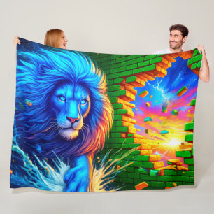 Couverture Polaire Art Lion
