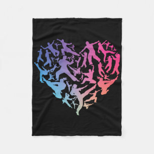 Couverture Polaire Art martial Coeur Amour entraînement Karate Tae Kw