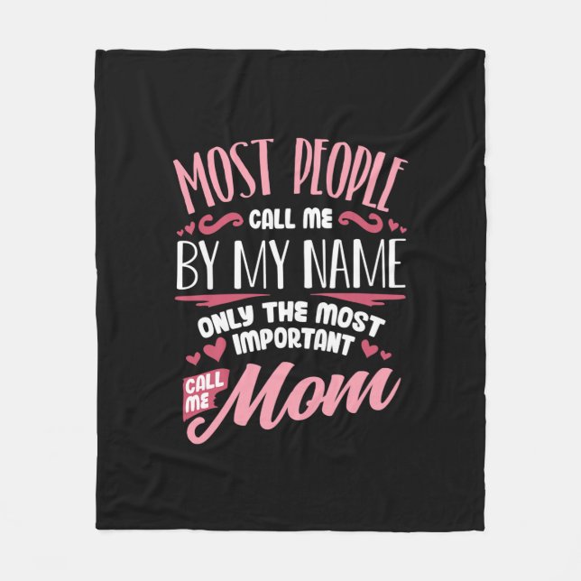 Couverture Polaire Art Mère | Plus important Appelez-moi Maman Annive (Devant)