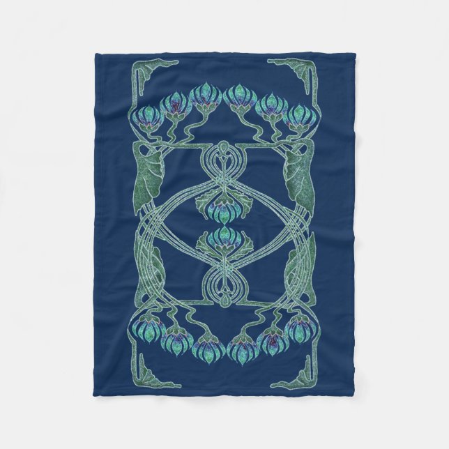 Couverture Polaire Art Nouveau Inspiration I Fleece Throw (Devant)