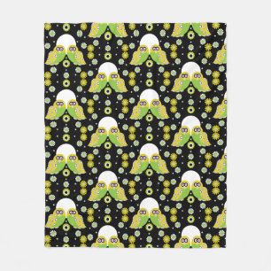 Couverture Polaire Art populaire de Chouette scandinave