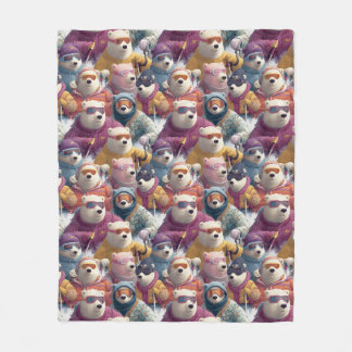 Couverture Polaire Artic Polar Bears Ski Club