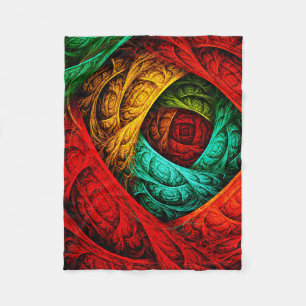 Couverture Polaire Artiste coloré moderne Art Abstrait Motif #09