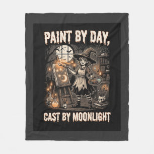 Couverture Polaire Artiste de Halloween Sorcière Magie