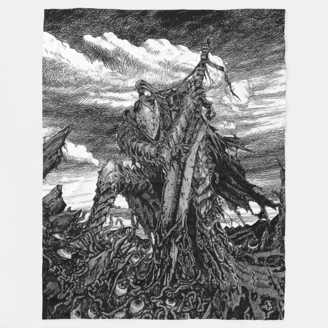 Couverture Polaire Artorias of the Abyss - The Broken Wolf (Devant)